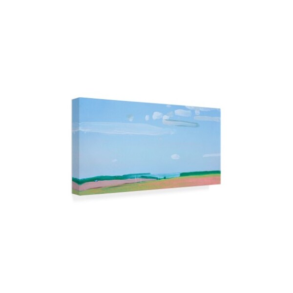 Igor Nekraha 'Cloudy Sky Blue' Canvas Art,16x32